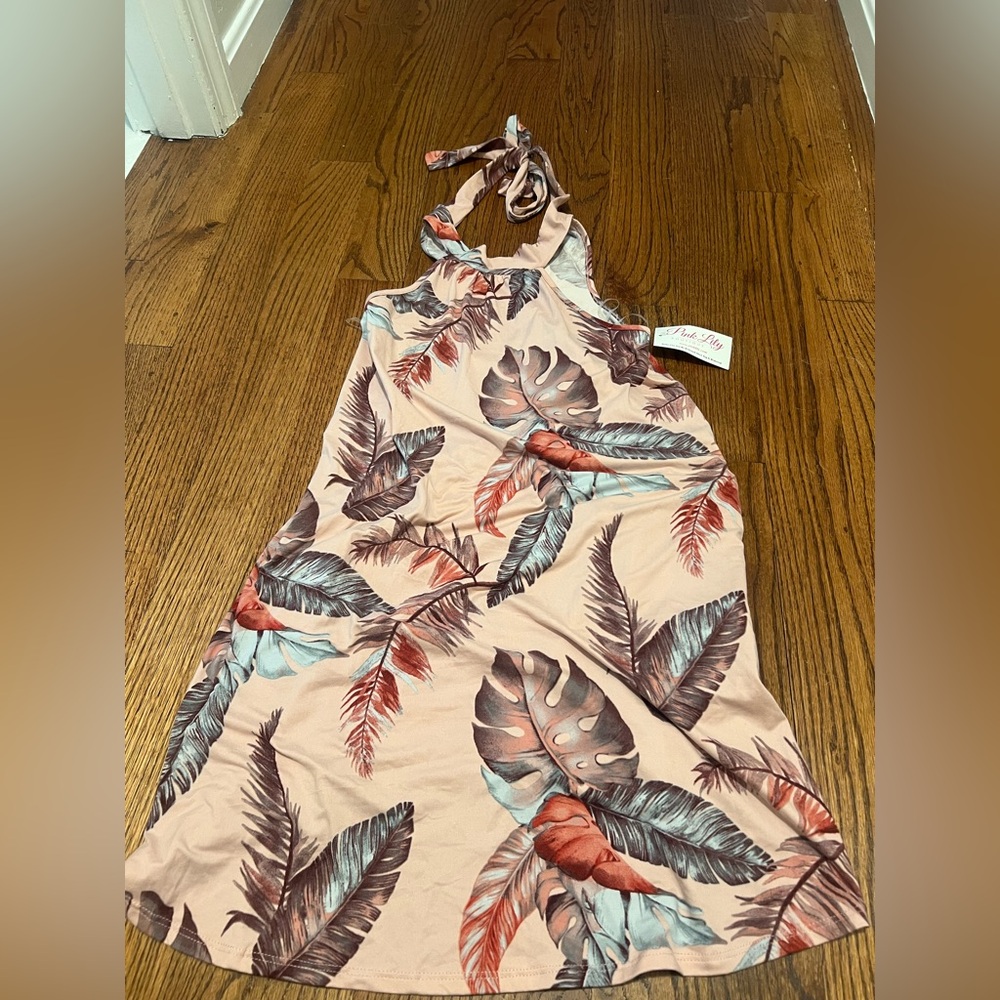 Pink lily dress